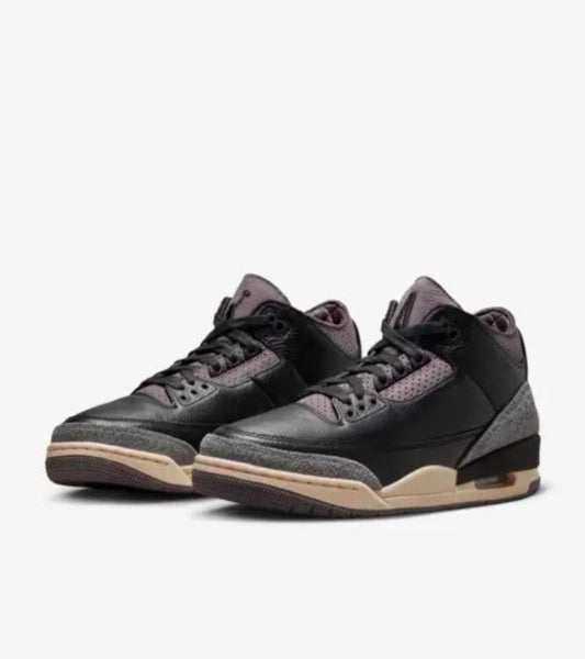 Air Jordan 3 x A Ma Maniere Black and Flat Pewter