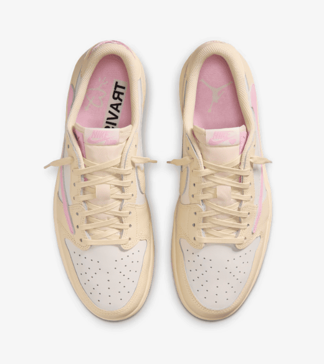 Air Jordan 1 Low x Travis Scott Muslin and Shy Pink