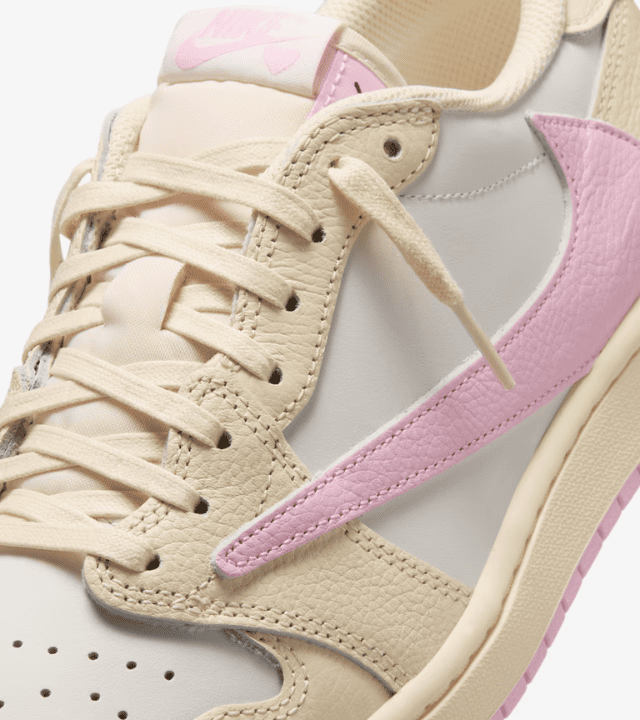 Air Jordan 1 Low x Travis Scott Muslin and Shy Pink