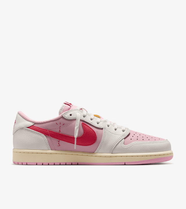 Air Jordan 1 Low x Travis Scott Shy Pink and Tropical Pink