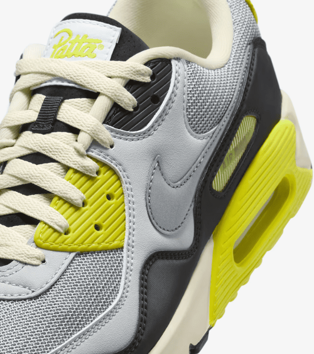 Nike Air Max 90 x Patta Cyber and Particle Grey
