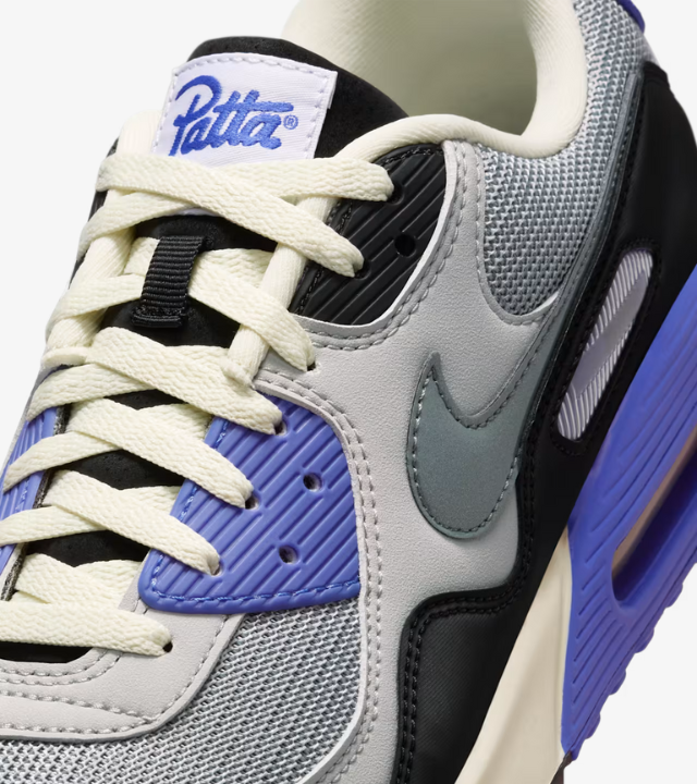 Nike Air Max 90 x Patta Sapphire and Particle Grey