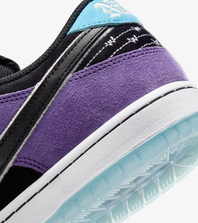 Nike SB Dunk Low Pro x Hayley Wilson 'Black and Court Purple'