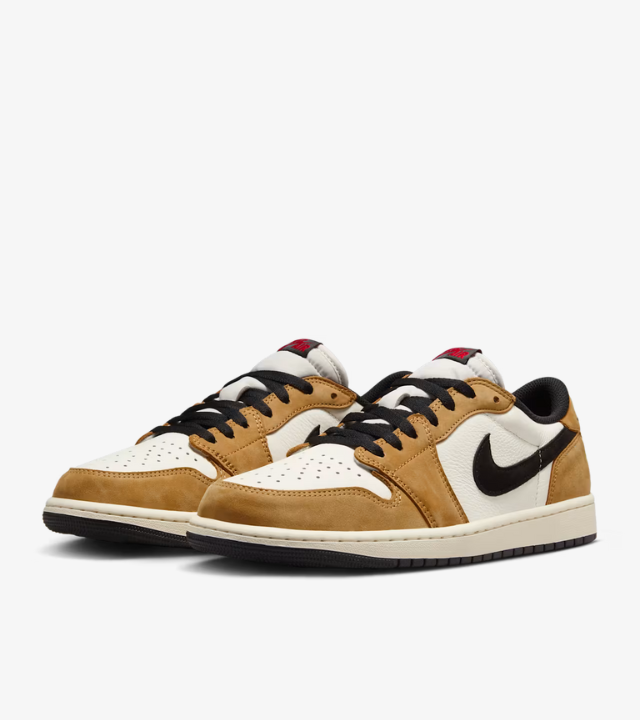 Air Jordan 1 Low "Sail and Golden Harvest"