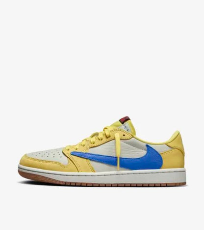 Jordan 1 Low OG Travis Scott Canary Adorea Sneakers