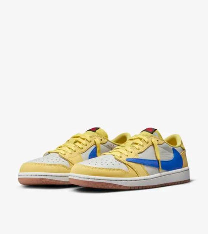 Jordan 1 Low OG Travis Scott Canary Adorea Sneakers
