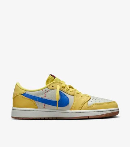 Jordan 1 Low OG Travis Scott Canary Adorea Sneakers