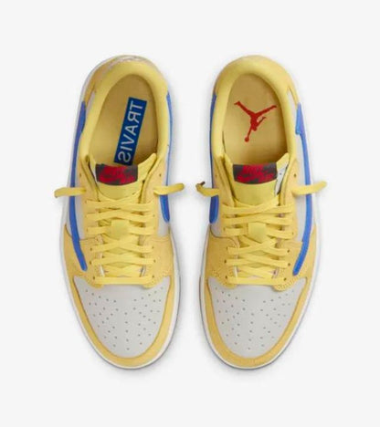 Jordan 1 Low OG Travis Scott Canary Adorea Sneakers