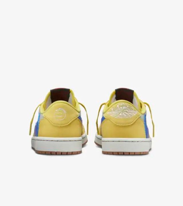 Jordan 1 Low OG Travis Scott Canary Adorea Sneakers