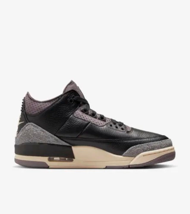 Air Jordan 3 x A Ma Maniere Black and Flat Pewter