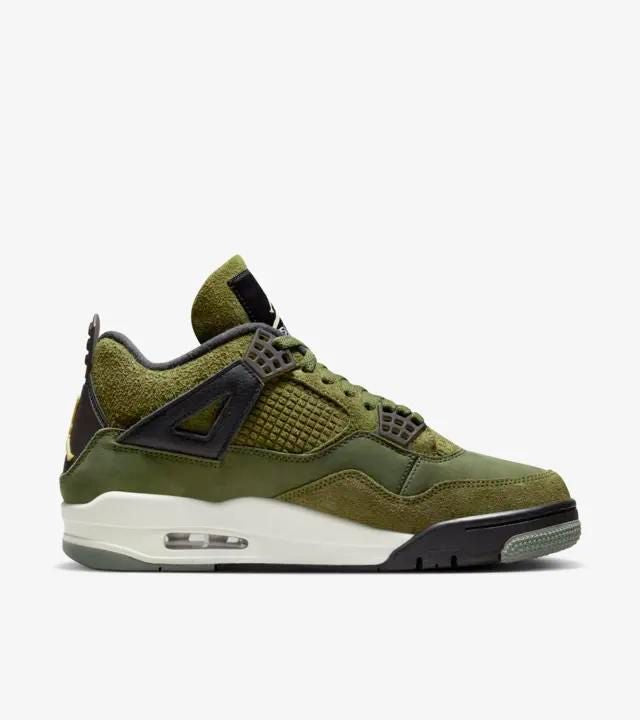 Air Jordan 4 Craft Olive Adorea Sneakers