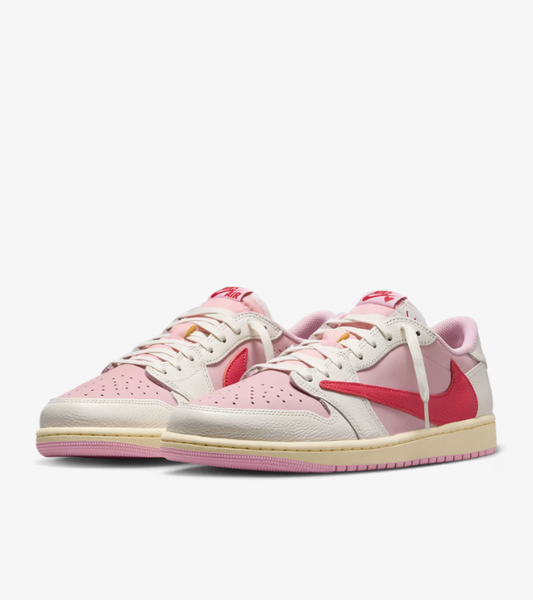 Air Jordan 1 Low x Travis Scott Shy Pink and Tropical Pink