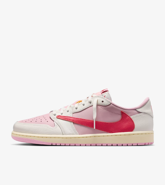 Air Jordan 1 Low x Travis Scott Shy Pink and Tropical Pink