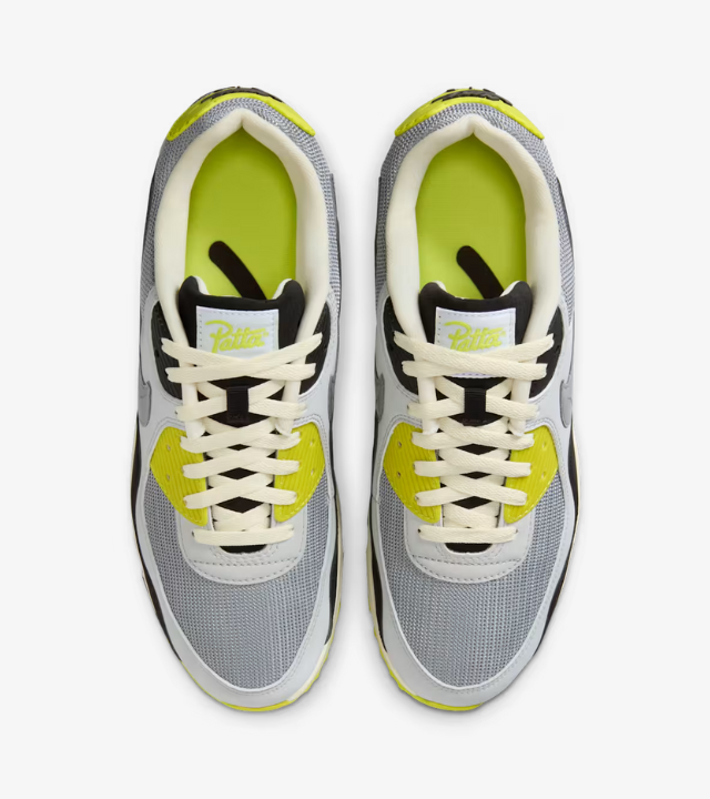 Nike Air Max 90 x Patta Cyber and Particle Grey