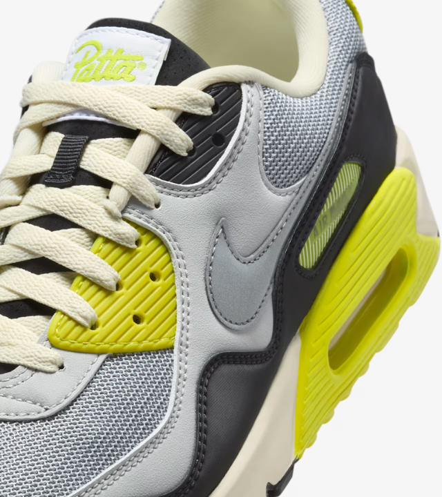 Nike Air Max 90 x Patta Cyber and Particle Grey