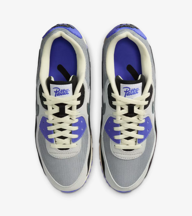 Nike Air Max 90 x Patta Sapphire and Particle Grey