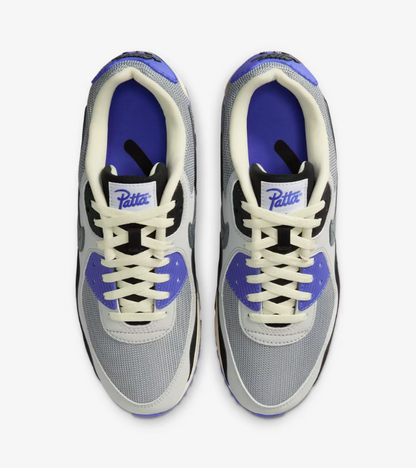 Nike Air Max 90 x Patta Sapphire and Particle Grey
