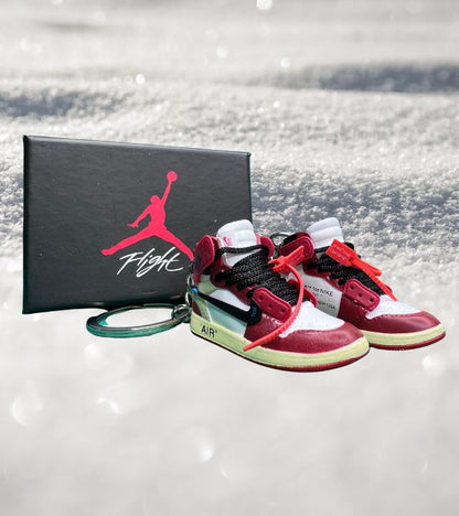 Portachiavi Mini Sneakers Air Jordan 1 High Off-White Chicago