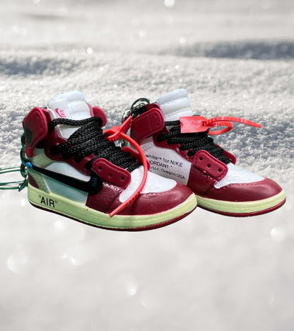 Portachiavi Mini Sneakers Air Jordan 1 High Off-White Chicago