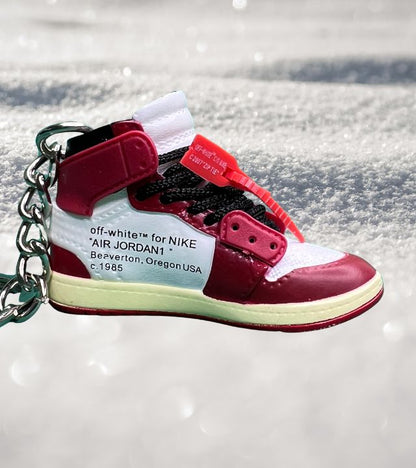 Portachiavi Mini Sneakers Air Jordan 1 High Off-White Chicago