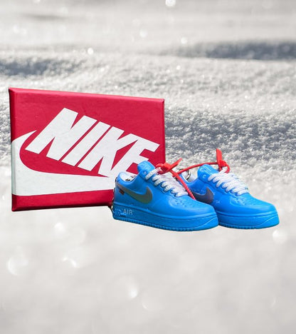 Portachiavi Mini Sneakers Nike Air Force 1 Off-White University