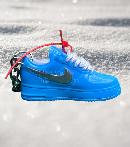 Portachiavi Mini Sneakers Nike Air Force 1 Off-White University