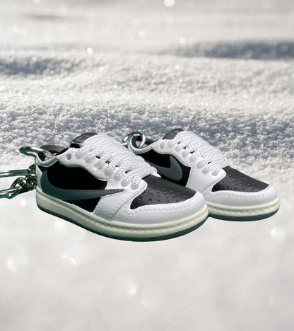 Portachiavi Mini Sneakers Air Jordan 1 Low Travis Scott Olive