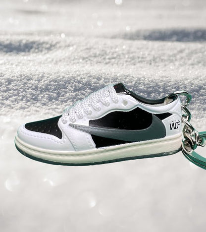 Portachiavi Mini Sneakers Air Jordan 1 Low Travis Scott Olive